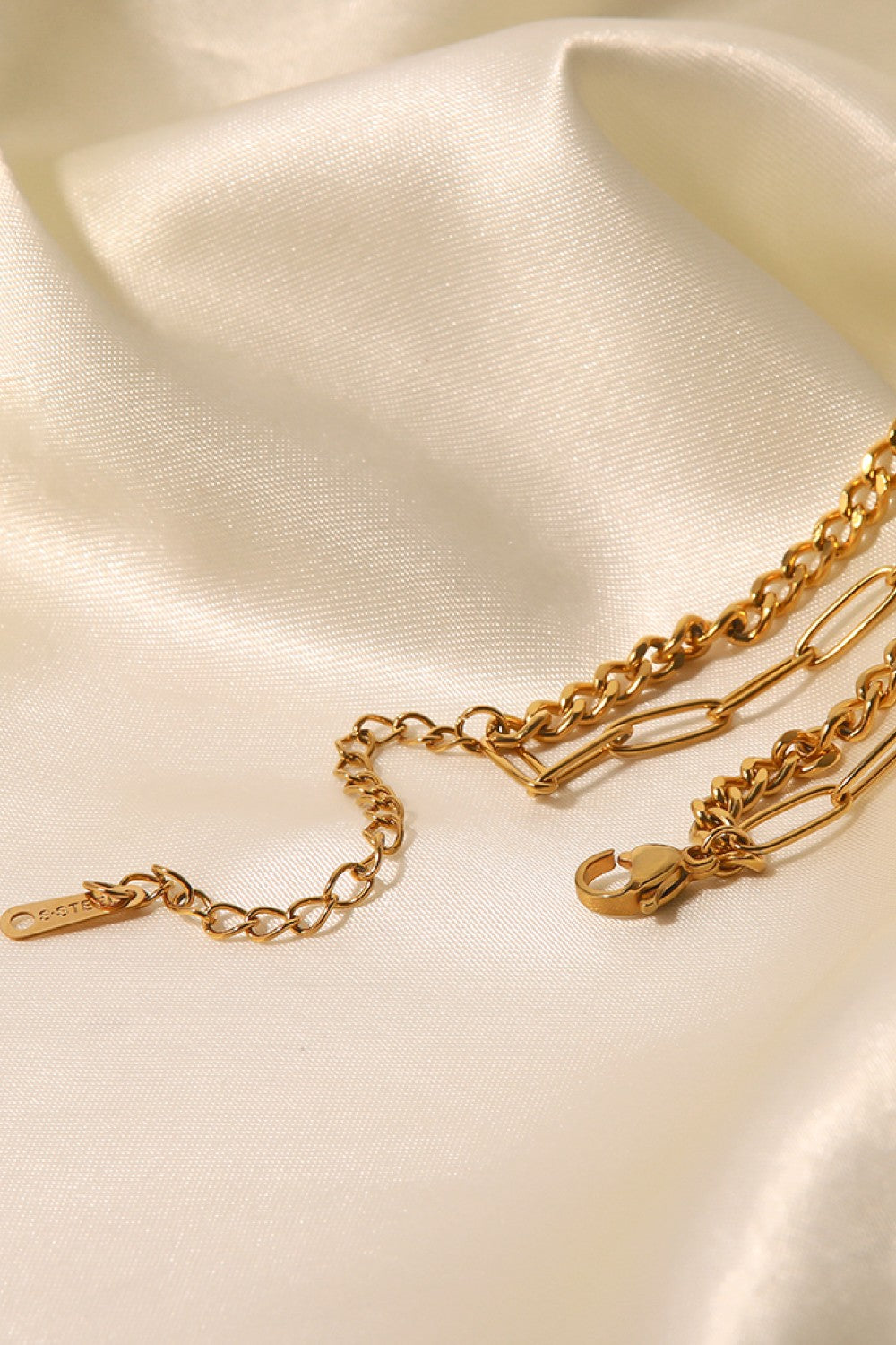 18K Gold Plated Layered Chain Necklace